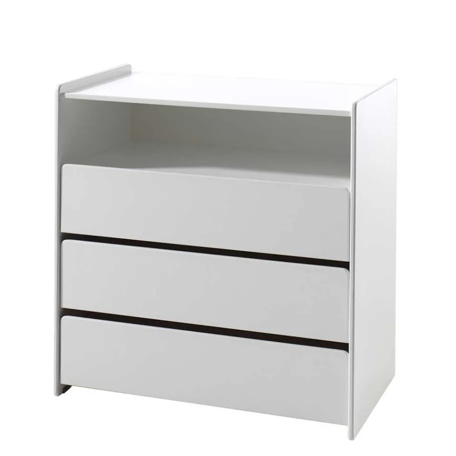 Sale Wohnen 90x92 cm Schubladen-Kommode in Weiß - Mauricia