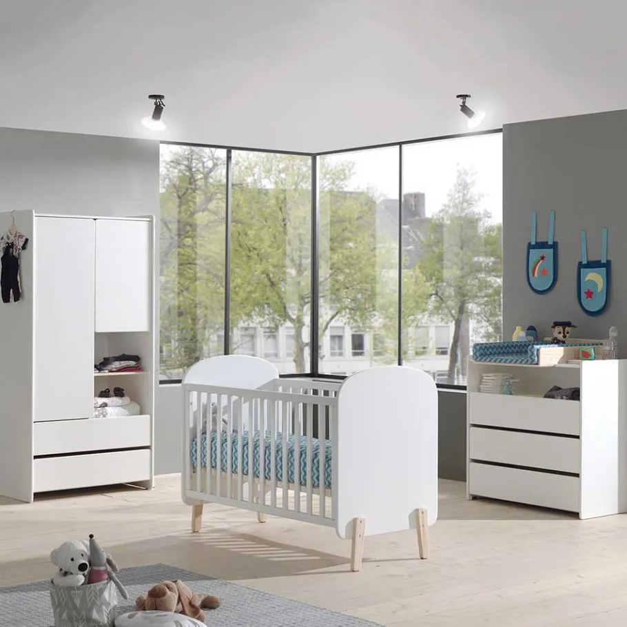 Sale Wohnen 90x92 cm Schubladen-Kommode in Weiß - Mauricia