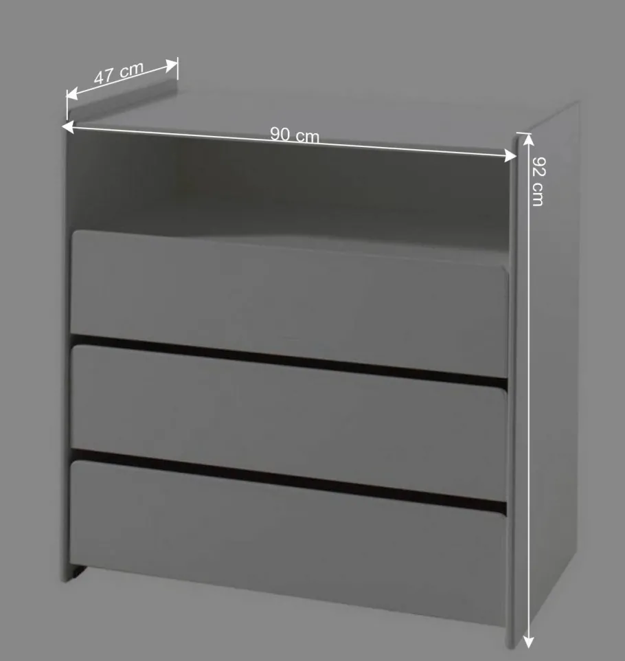 Sale Wohnen 90x92 cm Schubladen-Kommode in Weiß - Mauricia