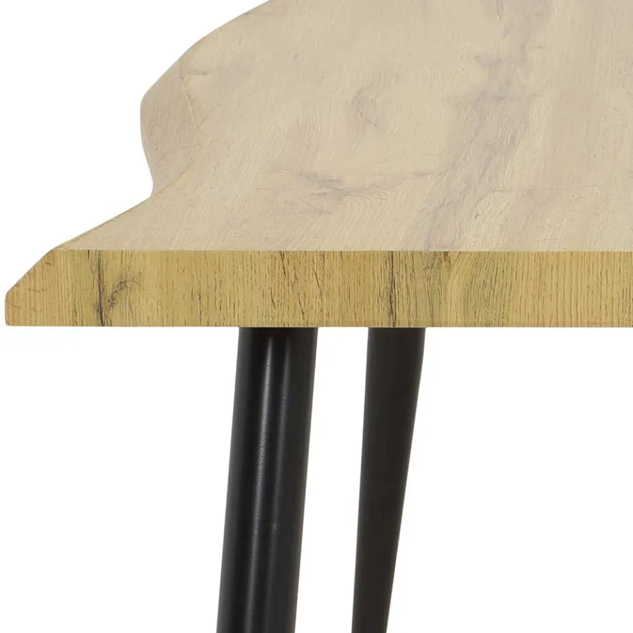 Clearance Wohnen 180x100 cm Tisch in Wildeiche mit Baumkante NB - Tracy