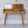 New Wohnen 110x45 cm Wildeiche Schminktisch mit Schublade - Hardus