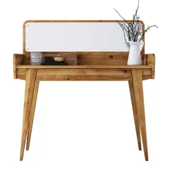 New Wohnen 110x45 cm Wildeiche Schminktisch mit Schublade - Hardus