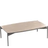Discount Wohnen 85x50 Couchtisch mit Glas Beschichtung Taupe - Basel