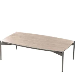 Discount Wohnen 85x50 Couchtisch mit Glas Beschichtung Taupe - Basel