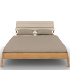 New Wohnen 140x200 Designbett aus Wildeiche - Puwa