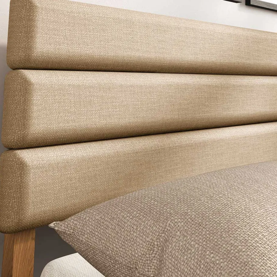 New Wohnen 140x200 Designbett aus Wildeiche - Puwa