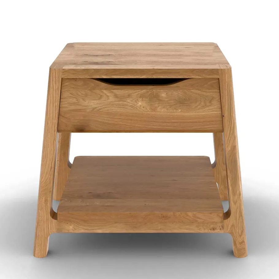 New Wohnen 140x200 Designbett aus Wildeiche - Puwa
