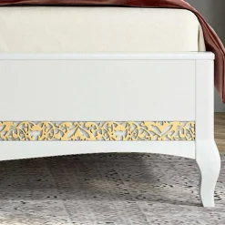 Wohnen 180x200 Designbett mit Chesterfield Kopfteil - Valganios