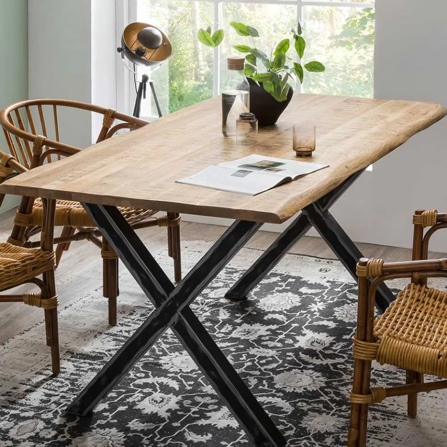 Online Wohnen 160x85 Esszimmertisch aus Mangoholz - Bastiono