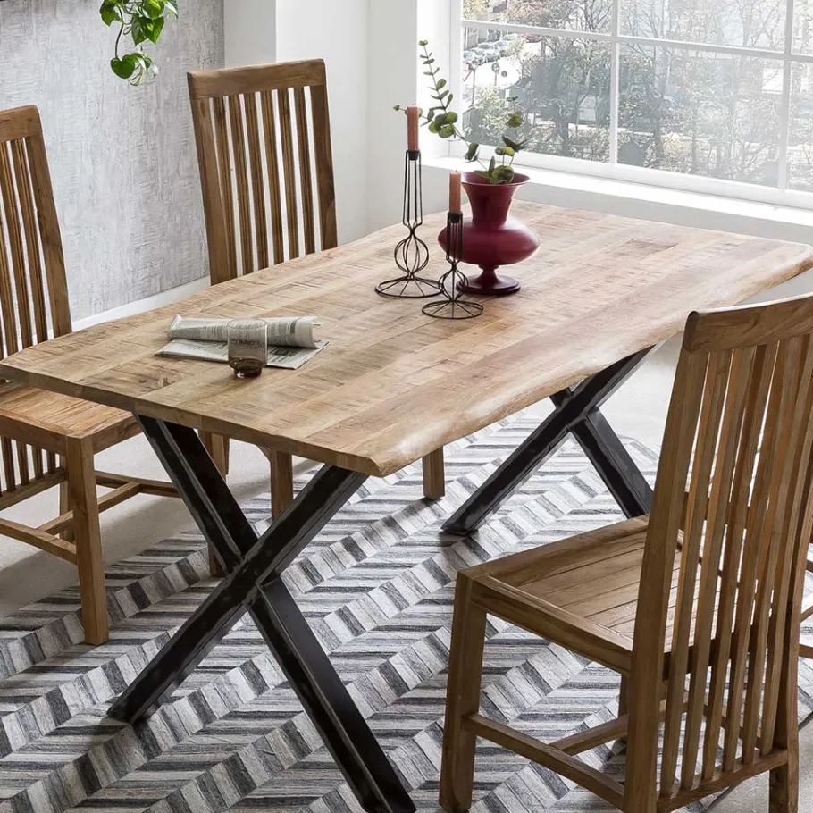 Online Wohnen 160x85 Esszimmertisch aus Mangoholz - Bastiono
