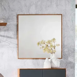 Clearance Wohnen 72x72 Flurspiegel mit Massivholz Wildeiche - Mandrey