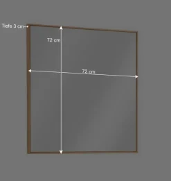 Clearance Wohnen 72x72 Flurspiegel mit Massivholz Wildeiche - Mandrey