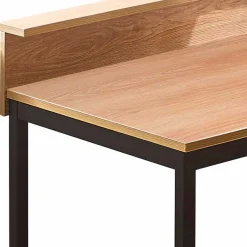 Online Wohnen 140x60 Industrial Schreibtisch mit Aufsatz - Pluta