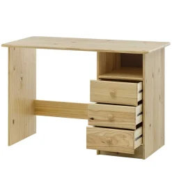 Sale Wohnen 110x54 Kleiner Schreibtisch aus Kiefer Massivholz - Bibulath