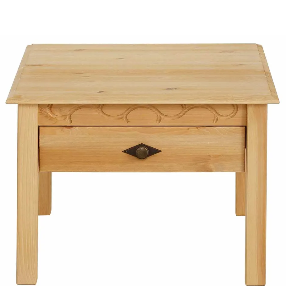 Discount Wohnen 60x60 Landhaus Couchtisch geölt & gebeizt - Ondarroa