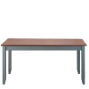 Outlet Wohnen 160x90 Landhaustisch in Grau & Braun - Nepplan
