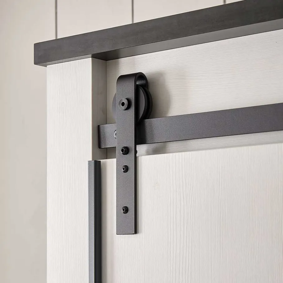 New Wohnen 140x200 Modern Country Bett & Schrank - Tramos (vierteilig)