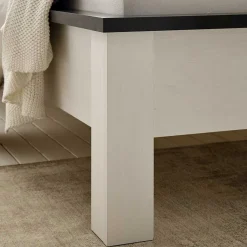 New Wohnen 140x200 Modern Country Bett & Schrank - Tramos (vierteilig)