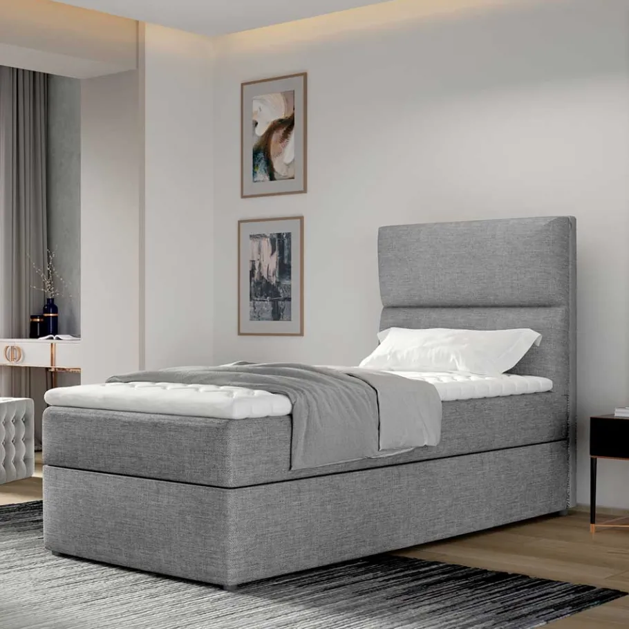 Clearance Wohnen 90x200 Polsterbett in Grau - Pandaua