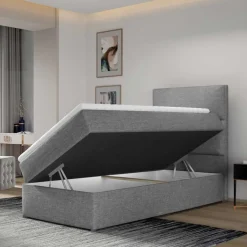Clearance Wohnen 90x200 Polsterbett in Grau - Pandaua