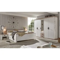 New Wohnen 180x200 Schlafzimmer Möbel komplett - Nedita I (vierteilig)