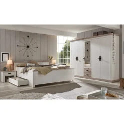 New Wohnen 180x200 Schlafzimmer Möbel komplett - Nedita I (vierteilig)
