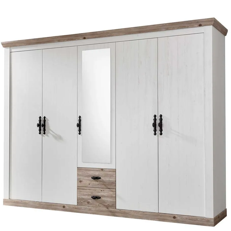 New Wohnen 180x200 Schlafzimmer Möbel komplett - Nedita I (vierteilig)