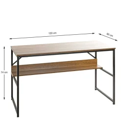 Discount Wohnen 120x60 Schreibtisch in Eiche Nachbildung - Fulias