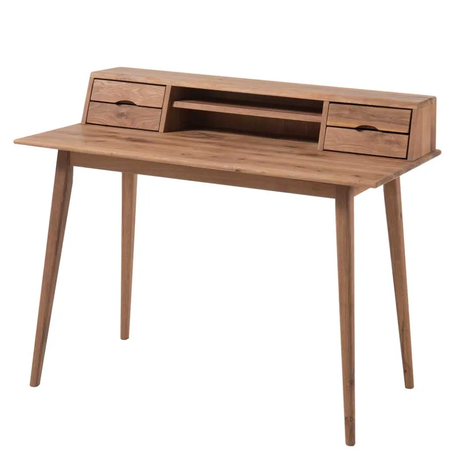 Wohnen 110x58 Schreibtisch Sekretär aus Holz - Eyes