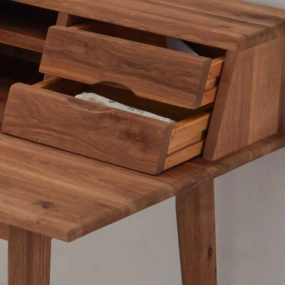 Wohnen 110x58 Schreibtisch Sekretär aus Holz - Eyes