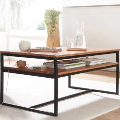 Wohnen 100x60 Sofatisch mit Ablage - Elefontra