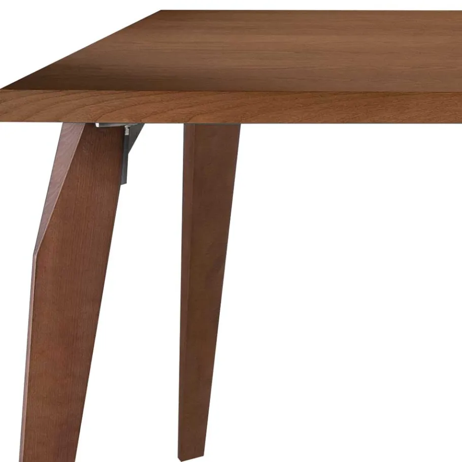 Outlet Wohnen 200x100 Tisch in Nussbaum mit Furnier - Foligro
