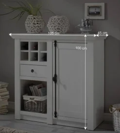 Sale Wohnen 105x100 Touchwood Schrank in Weiß - Chelles