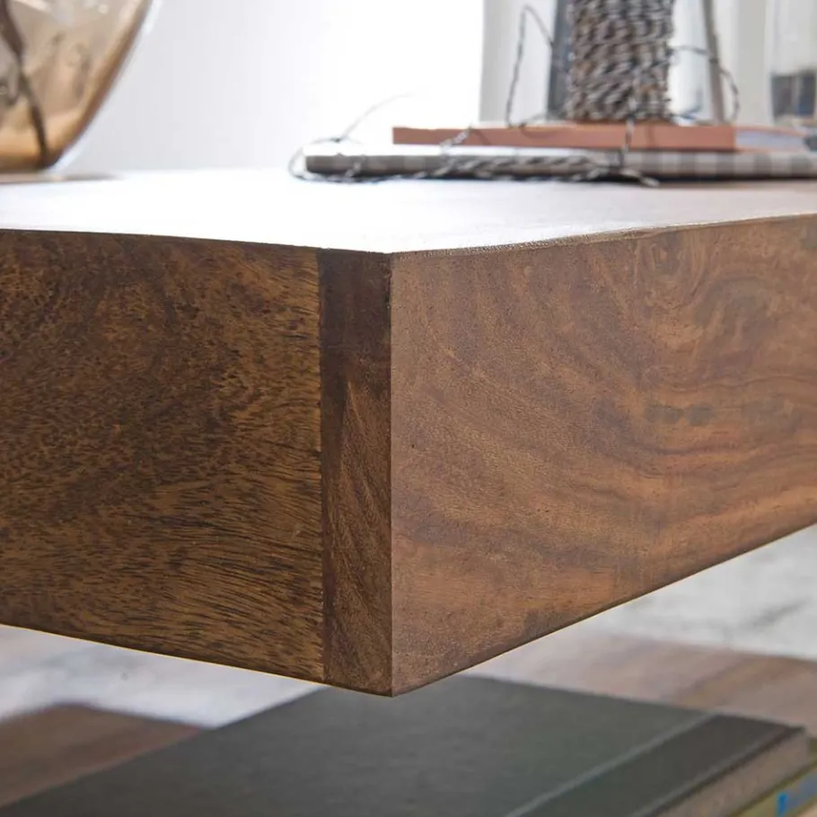 Online Wohnen 90x90 Wohnzimmer Holztisch aus Sheesham - Frosina