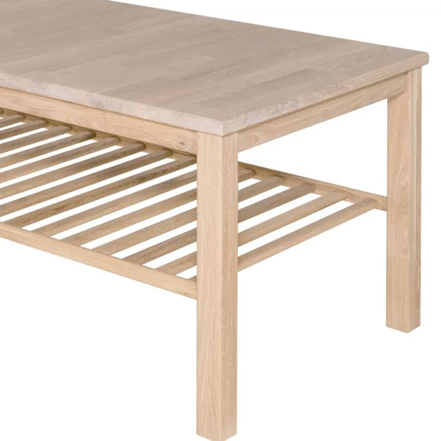 Discount Wohnen 120x60 Wohnzimmer Sofatisch im Skandi Design - Calvin