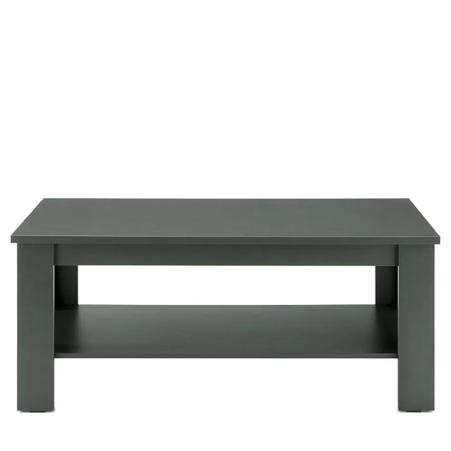Outlet Wohnen 120x60 Wohnzimmertisch in Dunkelgrün - Niestov