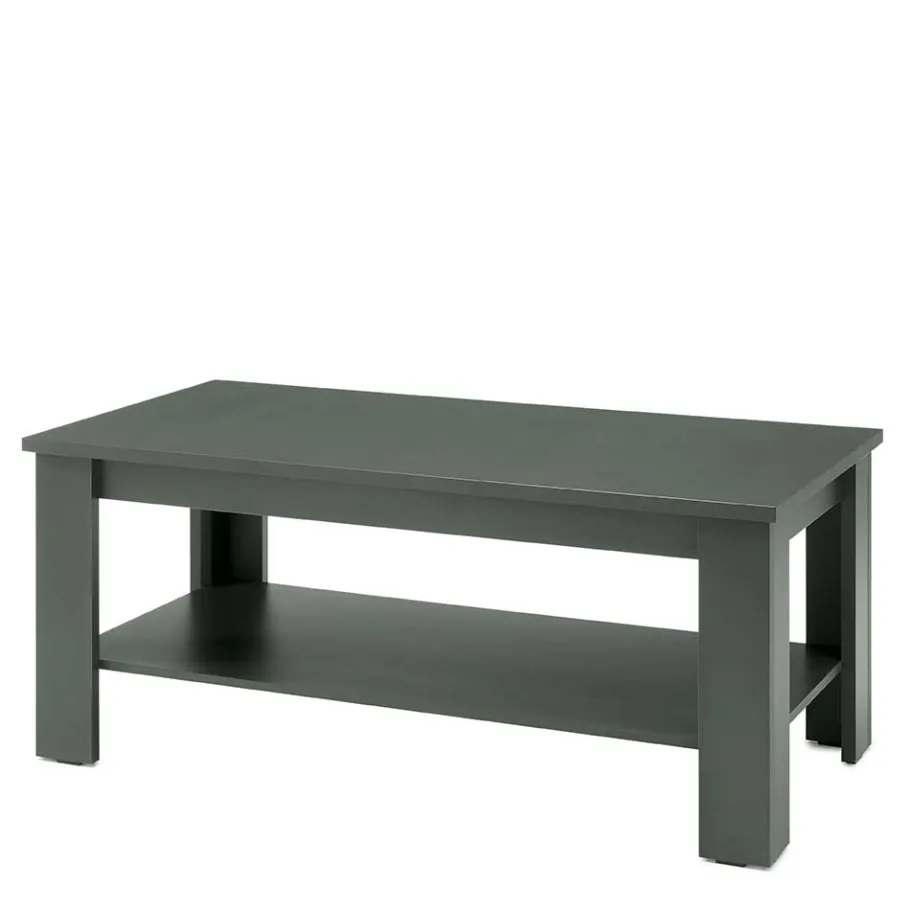 Outlet Wohnen 120x60 Wohnzimmertisch in Dunkelgrün - Niestov