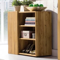 Sale Wohnen 83x83cm Flur Holz Regal mit Schrankfach - Avidora