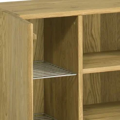 Sale Wohnen 83x83cm Flur Holz Regal mit Schrankfach - Avidora