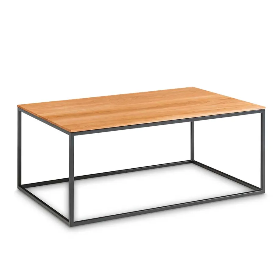 Outlet Wohnen 100x60cm Sofatisch aus Holz Asteiche - Kapulka