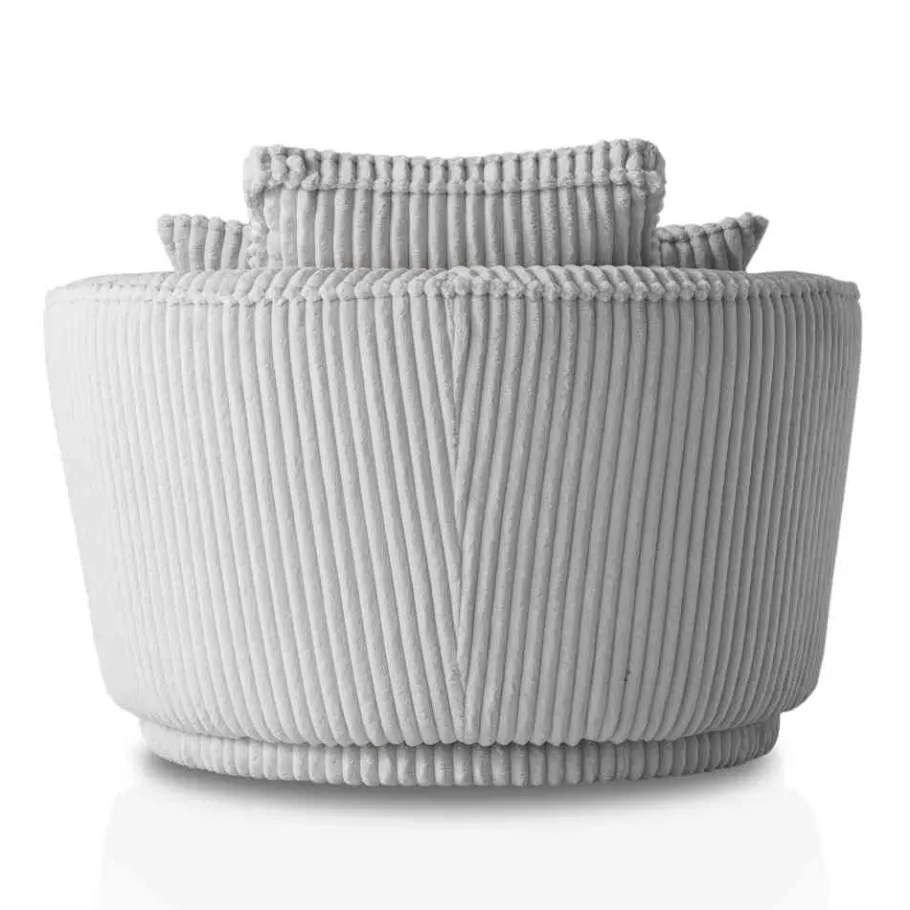 Clearance Wohnen XL Drehsessel mit Hocker Set - Iliana (zweiteilig)