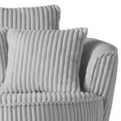 Clearance Wohnen XL Drehsessel mit Hocker Set - Iliana (zweiteilig)