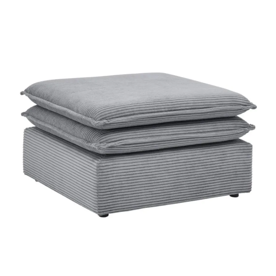 Sale Wohnen XL Sessel mit Hocker in Anthrazit - Ruffos (zweiteilig)