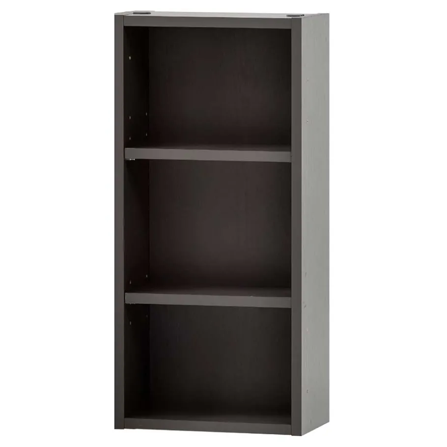 Outlet Wohnen 30x64x18 3 Fächer Badregal in Dunkelgrau - Breznia