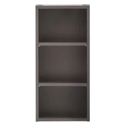 Outlet Wohnen 30x64x18 3 Fächer Badregal in Dunkelgrau - Breznia