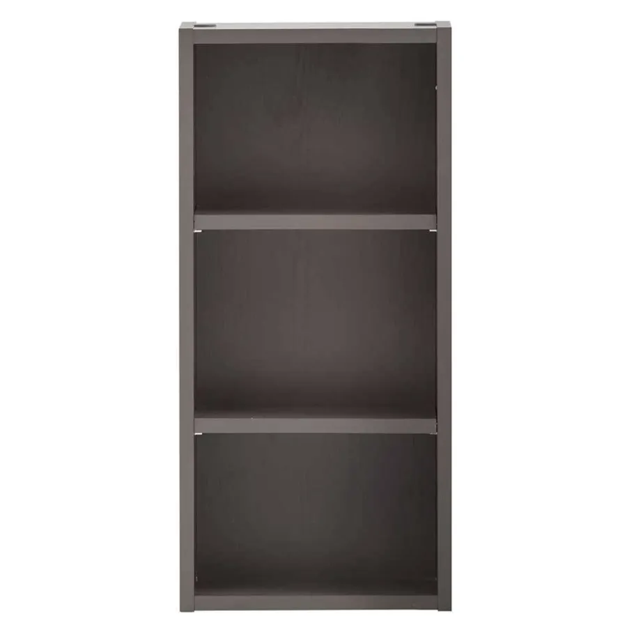 Outlet Wohnen 30x64x18 3 Fächer Badregal in Dunkelgrau - Breznia