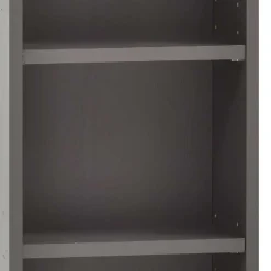 Outlet Wohnen 30x64x18 3 Fächer Badregal in Dunkelgrau - Breznia