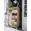 Clearance Wohnen 55x110x33 Altholz Hochkommode mit 11 Schubladen - Conville