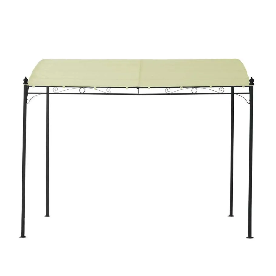Clearance Wohnen 300x250x300 Anbaupavillon in Creme Textil - Natsonai