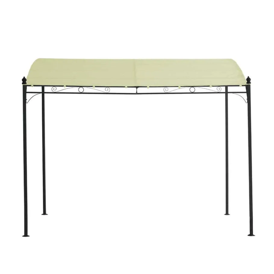 Clearance Wohnen 300x250x300 Anbaupavillon in Creme Textil - Natsonai